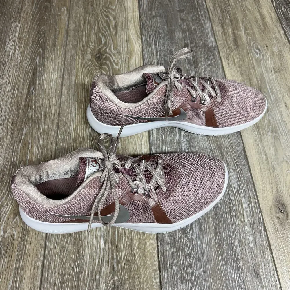 Nike Flex Trainer 8 PRM 924340-200 Pink Running Womens US Size 10 Sneaker Shoes